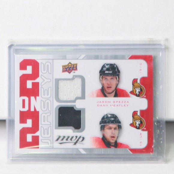 2 on 2 Jerseys MVP Jersey Cards Spezza, Heatley, Vanek, Stafford - Picture 1 of 2
